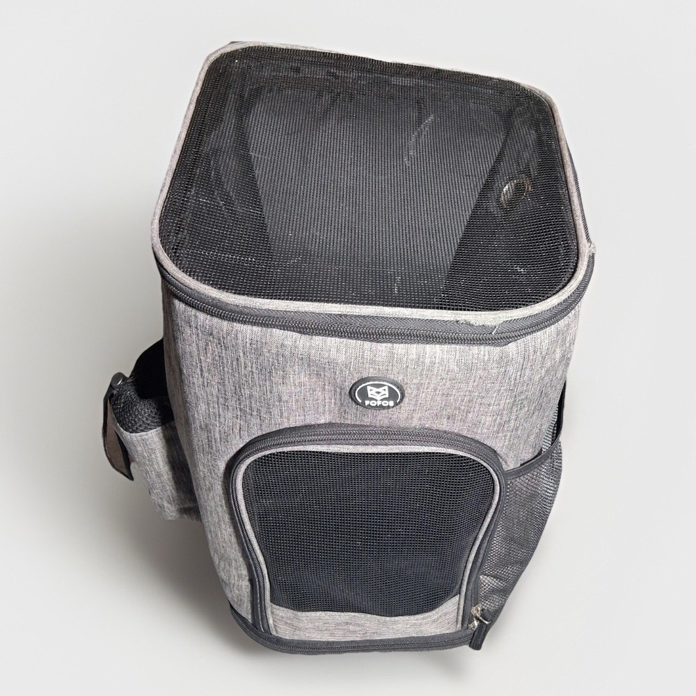 Fofos Travel Backpack Carrier Designed for Cats & Small Dogs Washable Padded Bas